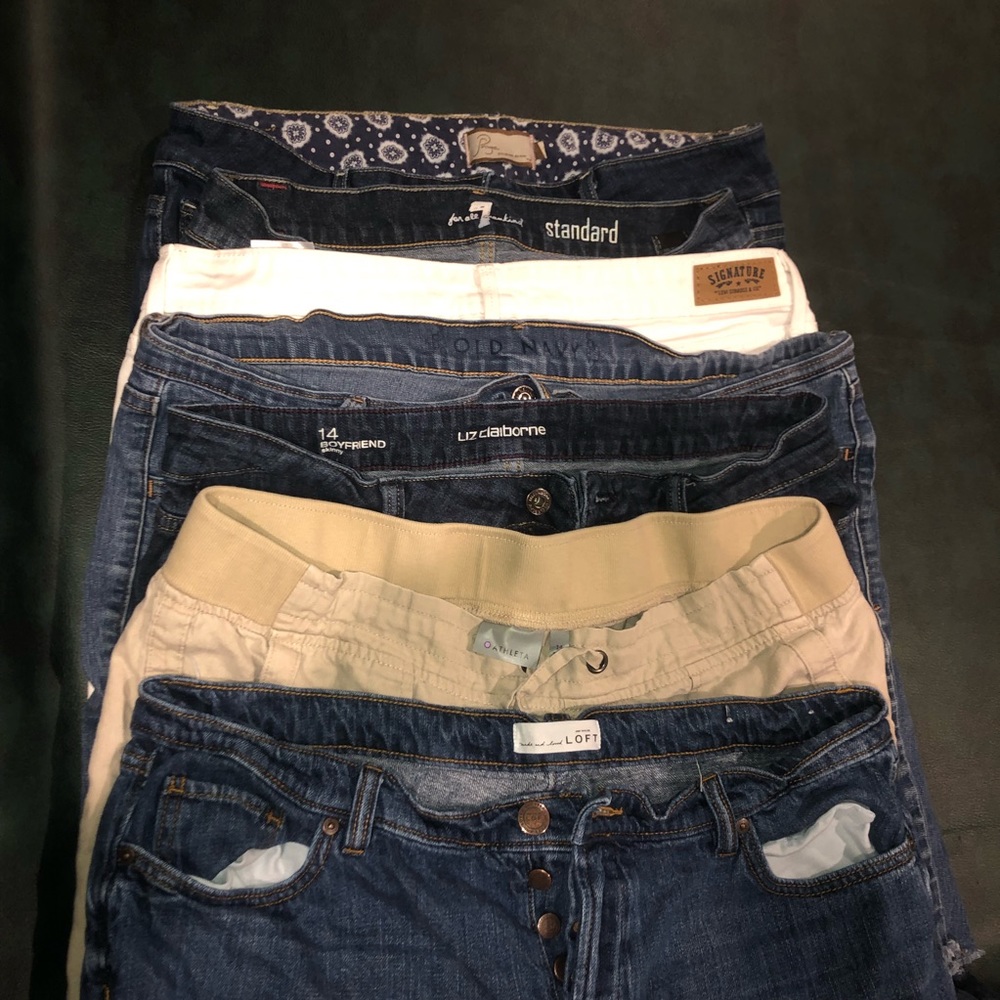Lot of 7 Pairs of Size 14/32” Jeans/Shorts Bundle